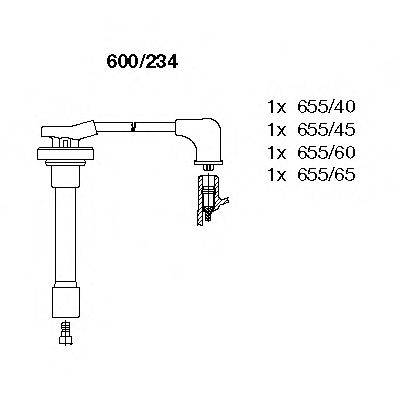 BREMI 600234 Комплект проводов зажигания