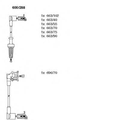 BREMI 600288 Комплект дротів запалення