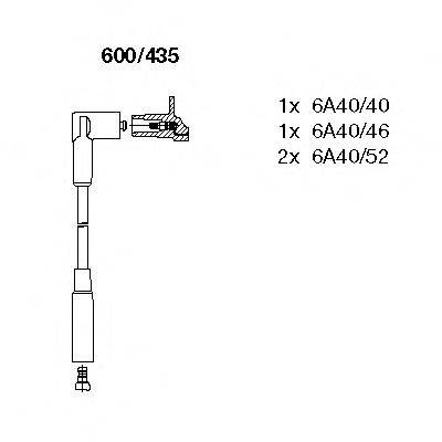BREMI 600435 Комплект дротів запалення