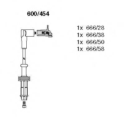 Комплект проводов зажигания BREMI 600/454