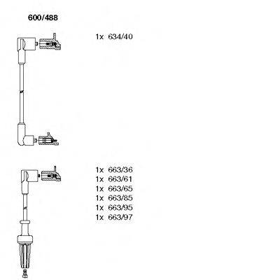 Комплект проводов зажигания BREMI 600/488