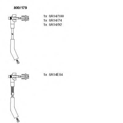 BREMI 800179 Комплект проводов зажигания