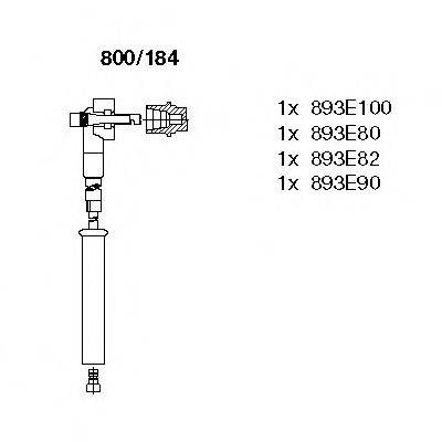 BREMI 800184 Комплект проводов зажигания