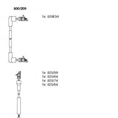 BREMI 800209 Комплект проводов зажигания