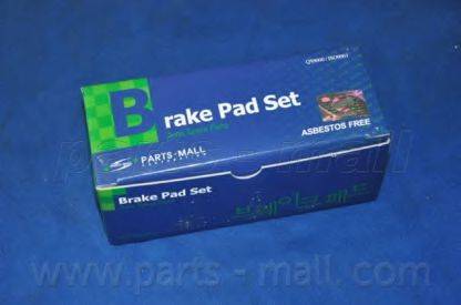 PARTS-MALL PKF010 Комплект тормозных колодок, дисковый тормоз