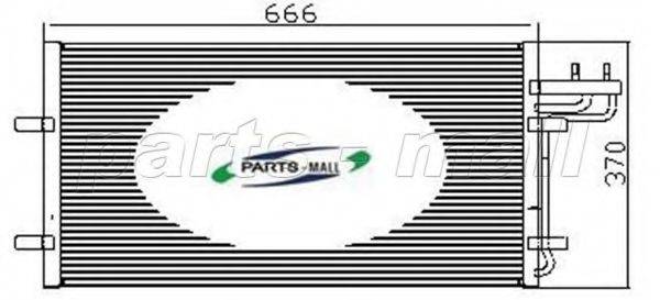 Конденсатор, кондиціонер PARTS-MALL PXNC2-005