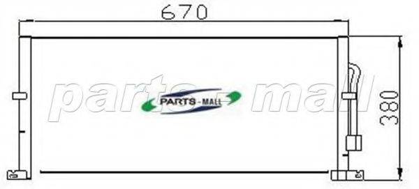Конденсатор, кондиционер PARTS-MALL PXNC2-012