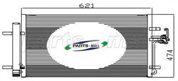 Конденсатор, кондиціонер PARTS-MALL PXNC2-013