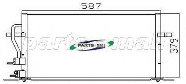 Конденсатор, кондиціонер PARTS-MALL PXNC2-014