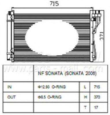 Конденсатор, кондиціонер PARTS-MALL PXNCA-080