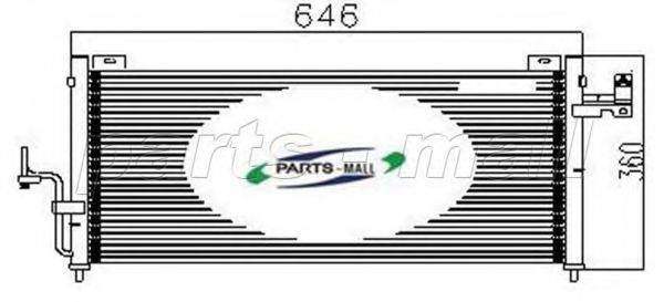 PARTS-MALL PXNCH008 Конденсатор, кондиционер