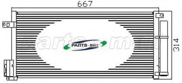 PARTS-MALL PXNCX025G Конденсатор, кондиционер