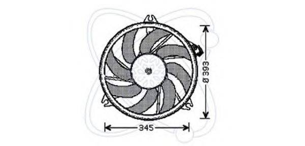 Вентилятор, охолодження двигуна ELECTRO AUTO 32VC018