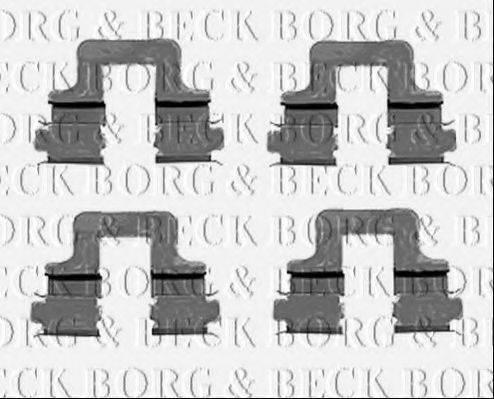 Комплектуючі, колодки дискового гальма BORG & BECK BBK1230