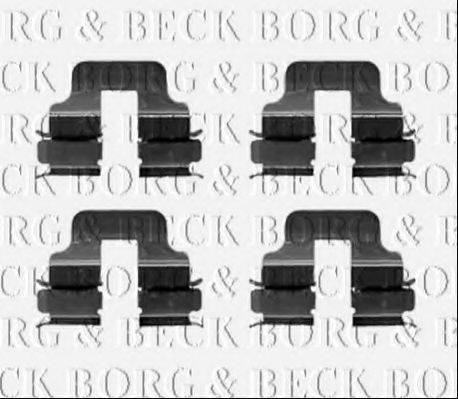 Комплектуючі, колодки дискового гальма BORG & BECK BBK1234