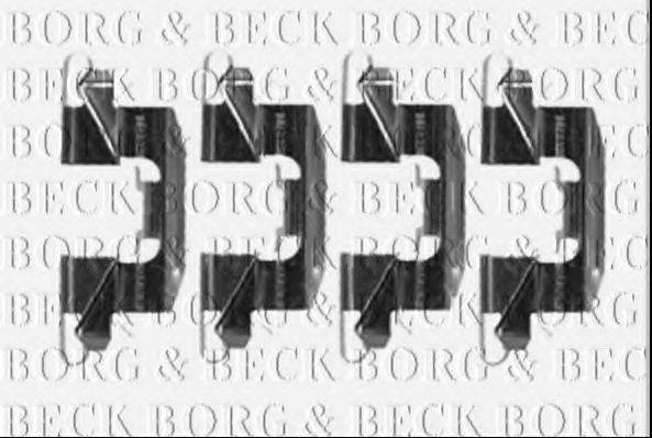 Комплектуючі, колодки дискового гальма BORG & BECK BBK1245