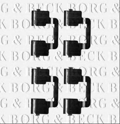 Комплектуючі, колодки дискового гальма BORG & BECK BBK1250