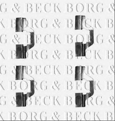 Комплектуючі, колодки дискового гальма BORG & BECK BBK1255
