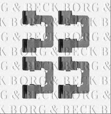 Комплектуючі, колодки дискового гальма BORG & BECK BBK1257