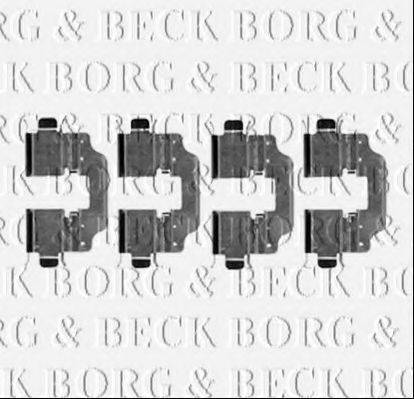 Комплектуючі, колодки дискового гальма BORG & BECK BBK1258
