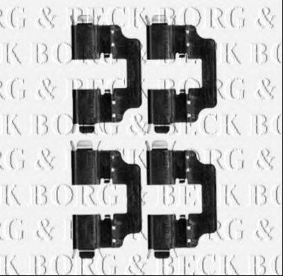 Комплектуючі, колодки дискового гальма BORG & BECK BBK1286