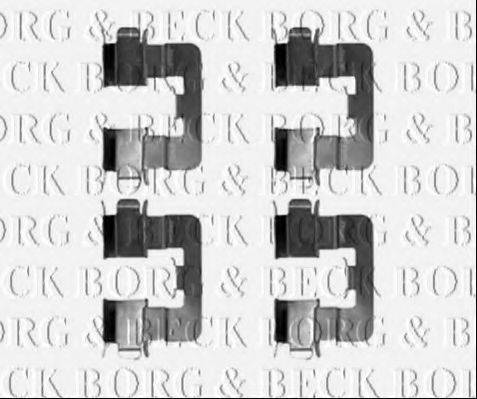 Комплектуючі, колодки дискового гальма BORG & BECK BBK1294