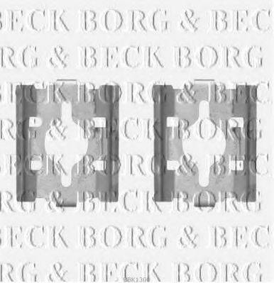 Комплектуючі, колодки дискового гальма BORG & BECK BBK1300