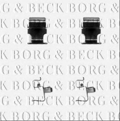 Комплектуючі, колодки дискового гальма BORG & BECK BBK1313