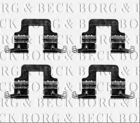 Комплектуючі, колодки дискового гальма BORG & BECK BBK1316