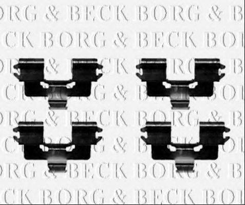 Комплектуючі, колодки дискового гальма BORG & BECK BBK1323