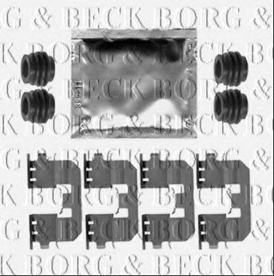 BORG & BECK BBK1354 Комплектуючі, колодки дискового гальма