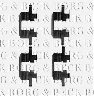 Комплектующие, колодки дискового тормоза BORG & BECK BBK1385