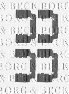 Комплектуючі, колодки дискового гальма BORG & BECK BBK1451