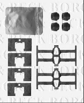 Комплектуючі, колодки дискового гальма BORG & BECK BBK1473