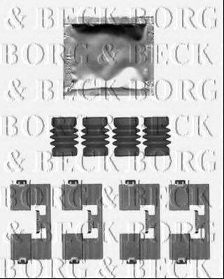 Комплектуючі, колодки дискового гальма BORG & BECK BBK1504