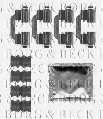 Комплектуючі, колодки дискового гальма BORG & BECK BBK1512
