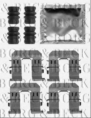 Комплектующие, колодки дискового тормоза BORG & BECK BBK1526