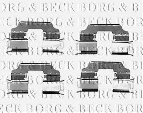 Комплектуючі, колодки дискового гальма BORG & BECK BBK1548
