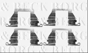 Комплектуючі, колодки дискового гальма BORG & BECK BBK1569