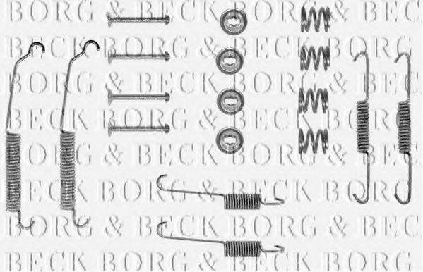 BORG & BECK BBK6010 Комплектуючі, колодки дискового гальма