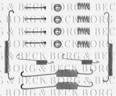 Комплектуючі, колодки дискового гальма BORG & BECK BBK6034