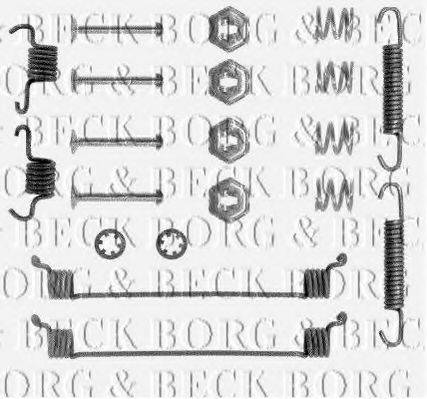 Комплектуючі, колодки дискового гальма BORG & BECK BBK6086