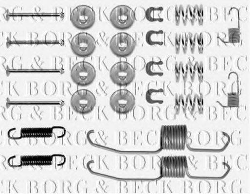 Комплектуючі, колодки дискового гальма BORG & BECK BBK6108
