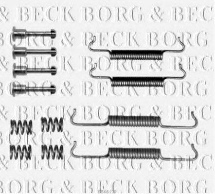Комплектуючі, колодки дискового гальма BORG & BECK BBK6139