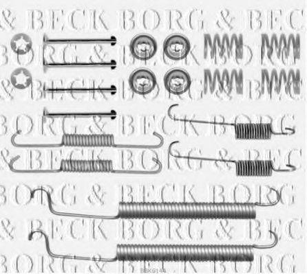 Комплектуючі, колодки дискового гальма BORG & BECK BBK6144