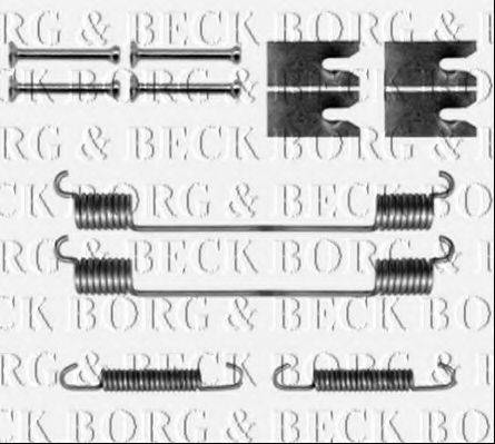 Комплектуючі, колодки дискового гальма BORG & BECK BBK6148