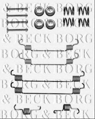 Комплектующие, колодки дискового тормоза BORG & BECK BBK6149
