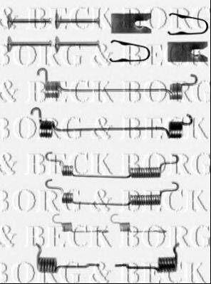 Комплектуючі, колодки дискового гальма BORG & BECK BBK6153
