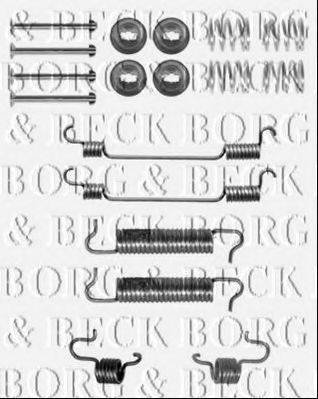 BORG & BECK BBK6155 Комплектуючі, колодки дискового гальма