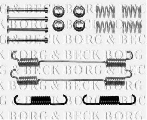 Комплектующие, колодки дискового тормоза BORG & BECK BBK6156